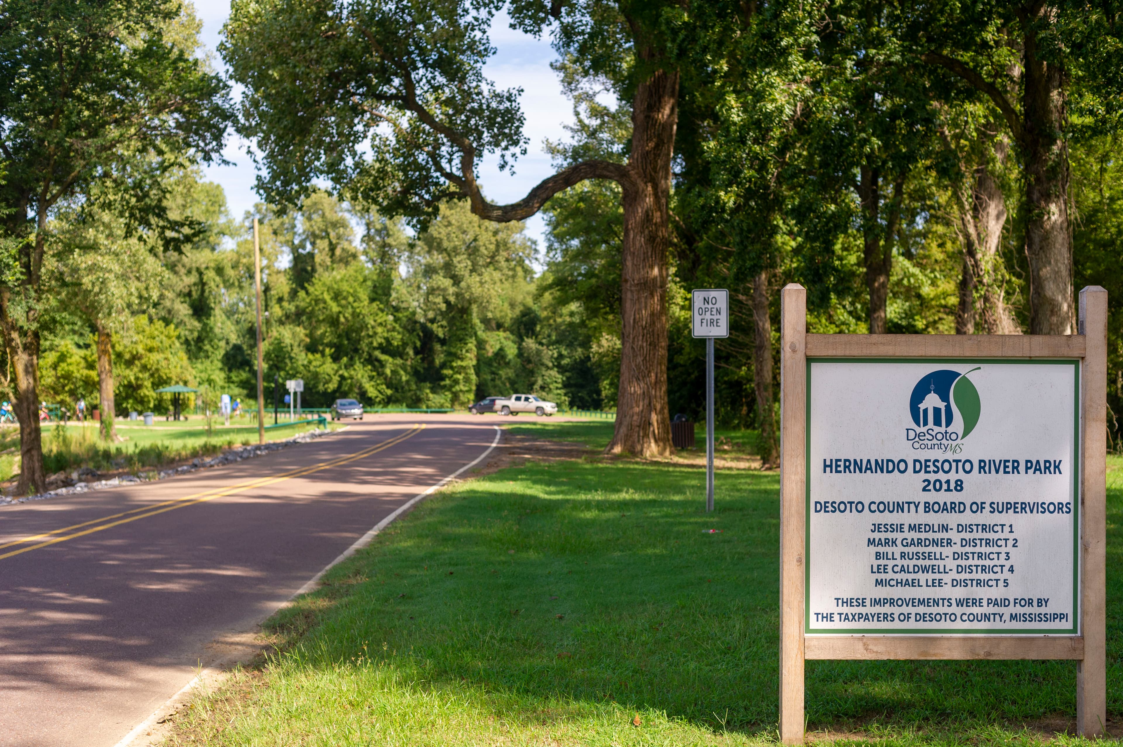 Mississippi River overlook at Hernando DeSoto River Park in Walls